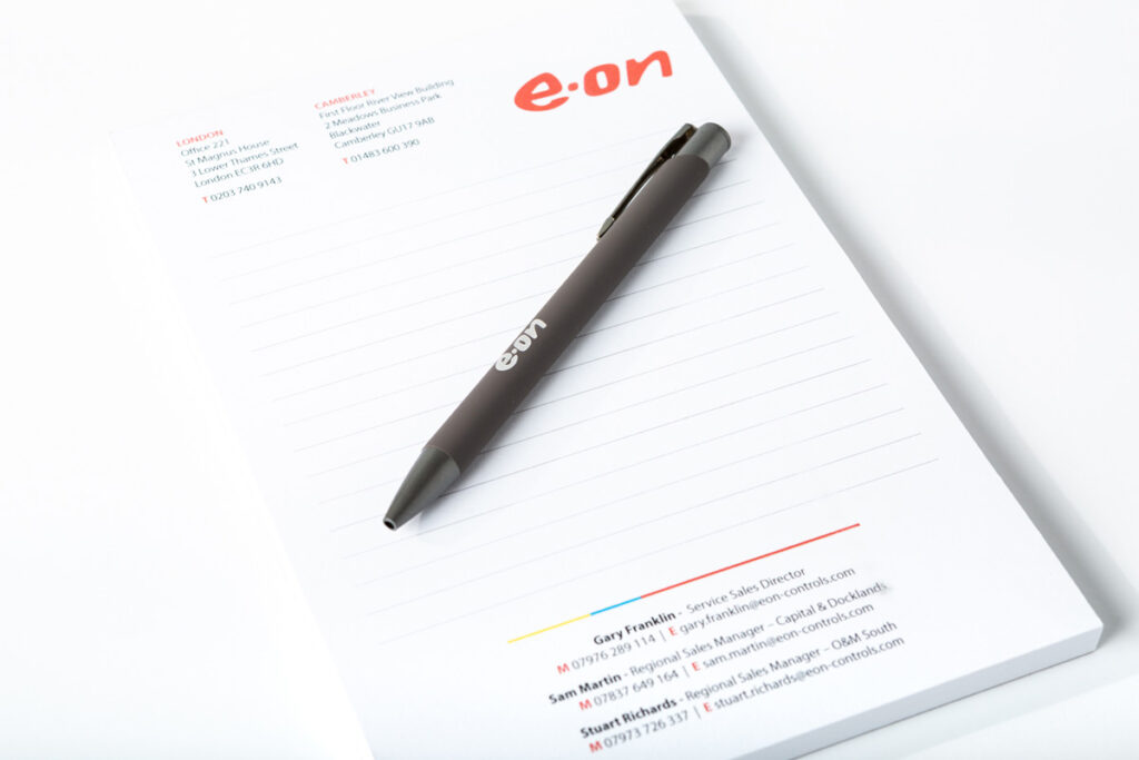 E.On Pads and Pens