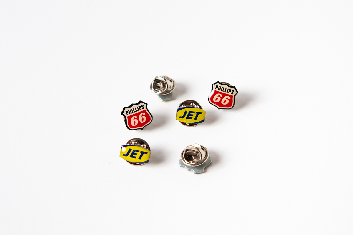 JET & Phillips 66 Pin Badges