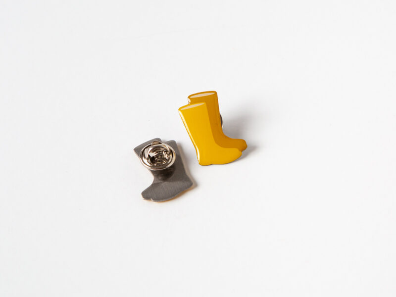 Yellow Wellies Pin Badges